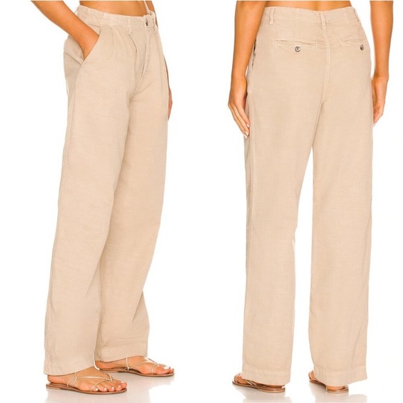 Free People x REVOLVE Abby Chino Kahki Pants - Picture 1 of 13
